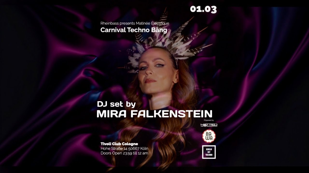 DJ Set by Mira Falkenstein at Rheinbass - Carnival Techno Bäng, March 1, 2025 Tivoli Club Cologne