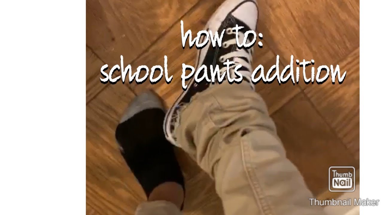 HOW TO MAKE STACKED PANTS (SCHOOL PANTS ADDITION )