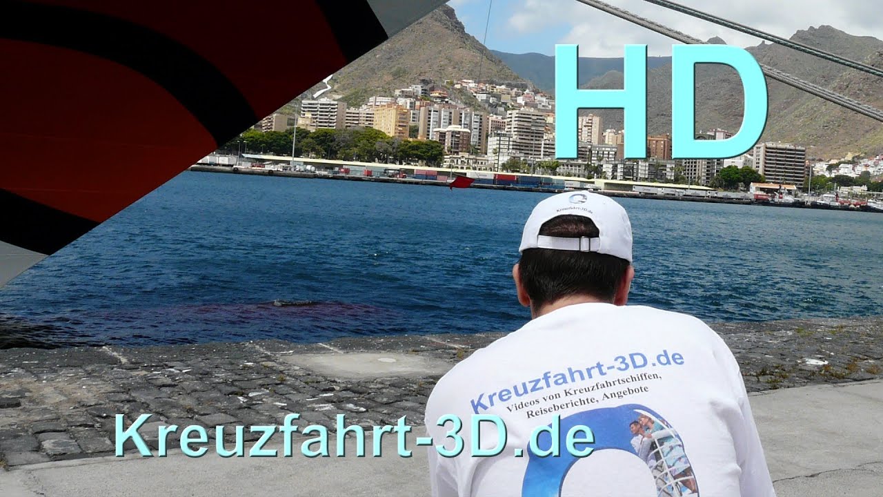 AIDA Reisebericht Kanaren - Tag 1 - Anreise und Abfahrt in Teneriffa (Santa Cruz de Teneriffe)