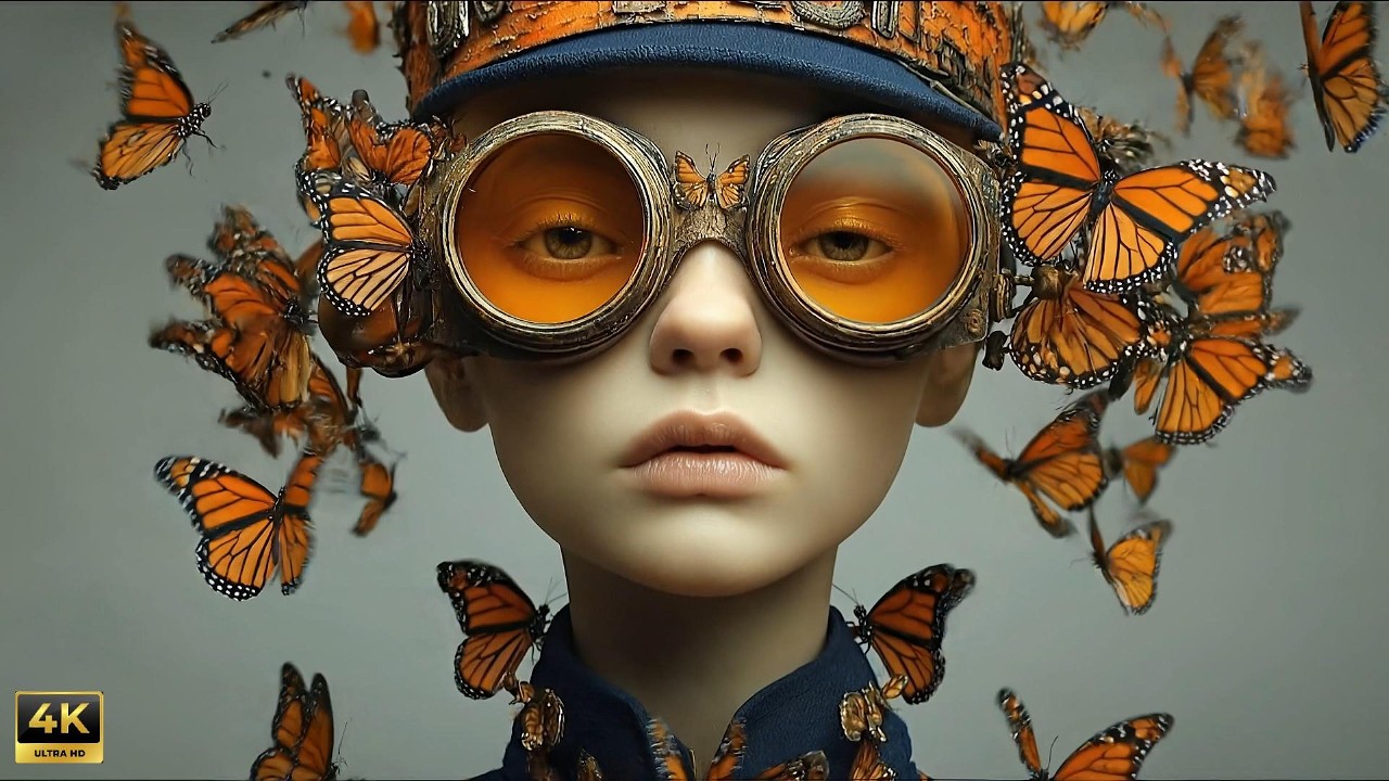 A Life of Colors: The Woman, The Butterfly #woman #butterfly #beyourself #aiart  #aivideo #aimusic