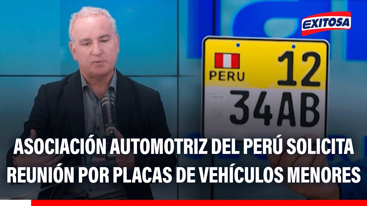🔴🔵 Asociación Automotriz del Perú solicita reunión con el MTC y Jerí sobre placas para motos