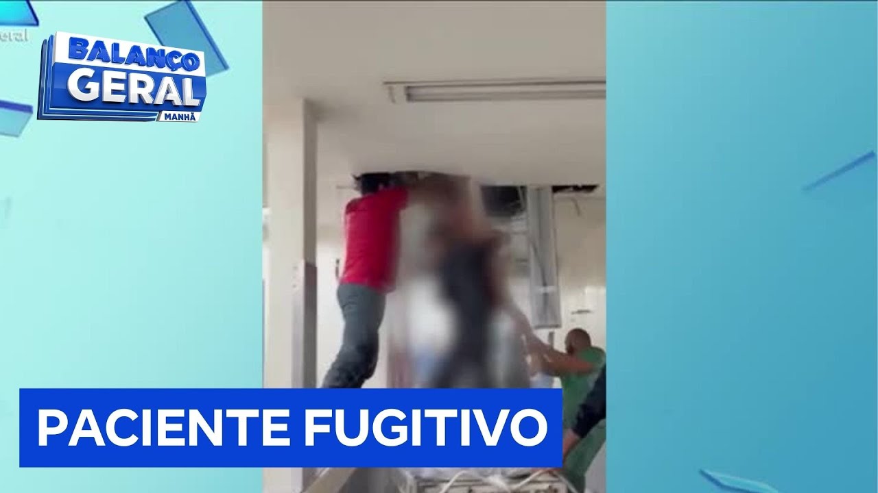 Paciente tenta fugir pelo teto, destrói tubulação e alaga hospital em São Paulo