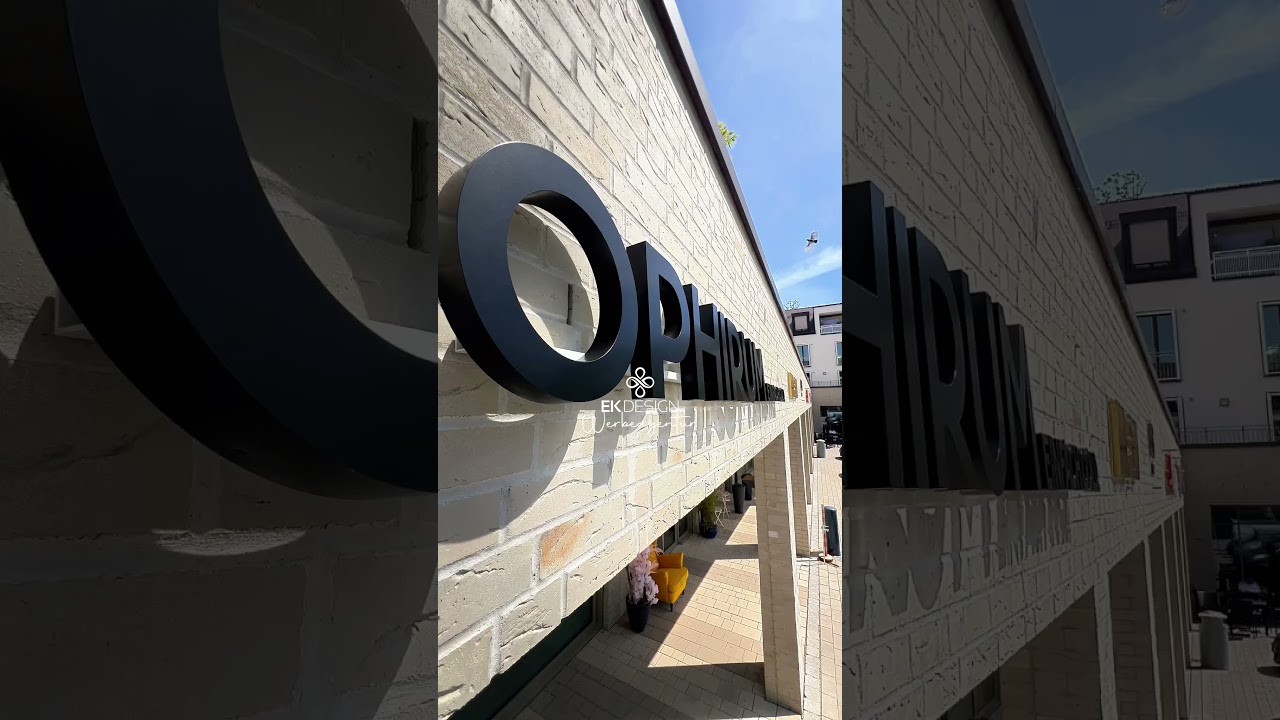 3D-Buchstaben I Ophirum I EKDESIGN #leuchtreklame #3dwerbung #m&uuml;nchen #werbeagentur