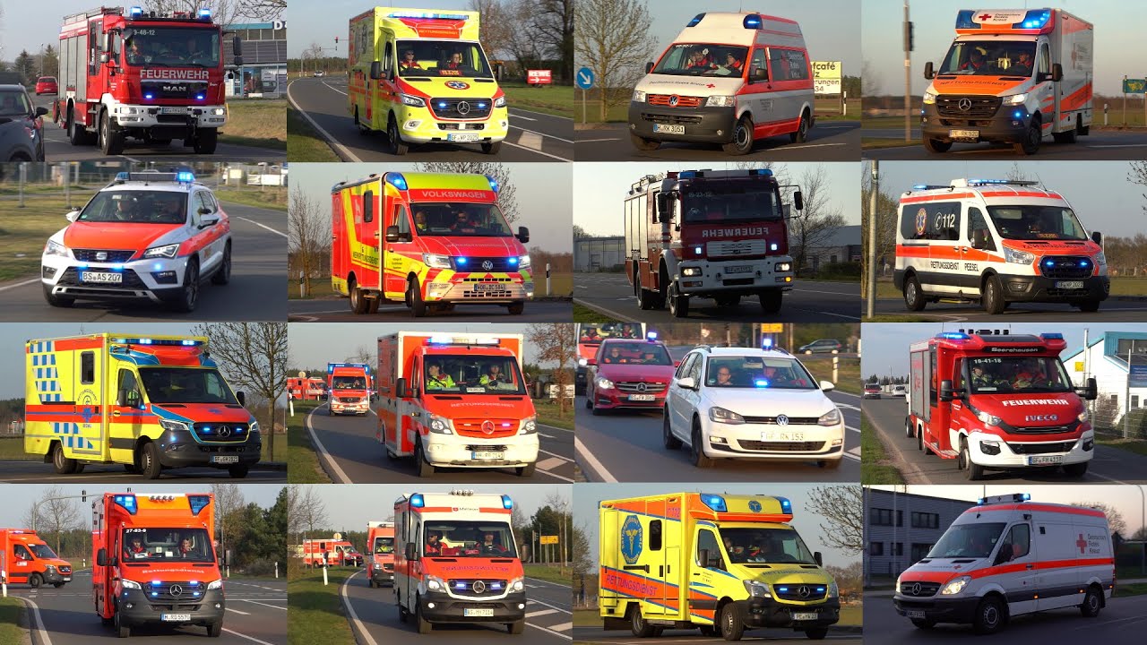 [AMOKALARM an 3 Schulen | MANV100 | 500 Einsatzkräfte] Zahlreiche Einsatzfahrten Großübung Meinersen