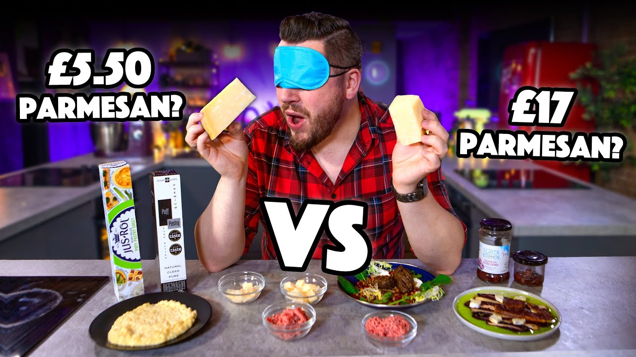 Blind Tasting BUDGET vs PREMIUM Ingredients | Is it worth paying extra? | Sorted Food