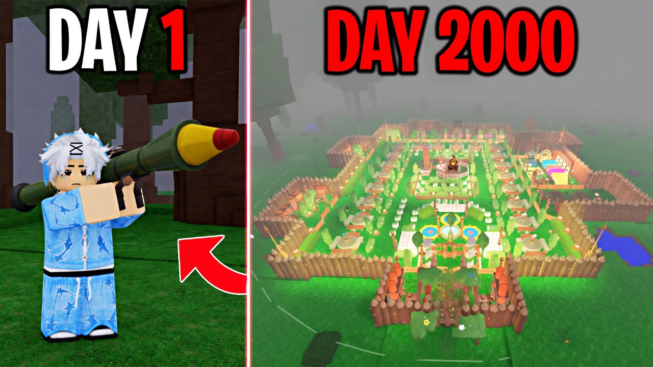 2000 Days to Build a Best Base in 99 Nights in The Forest