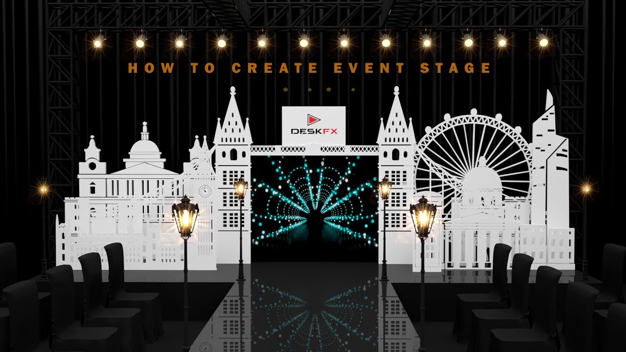 How to Create Event Stage Design 3DS Max Modeling | Texture | Lighting | Vray Render SEO (Part 1)