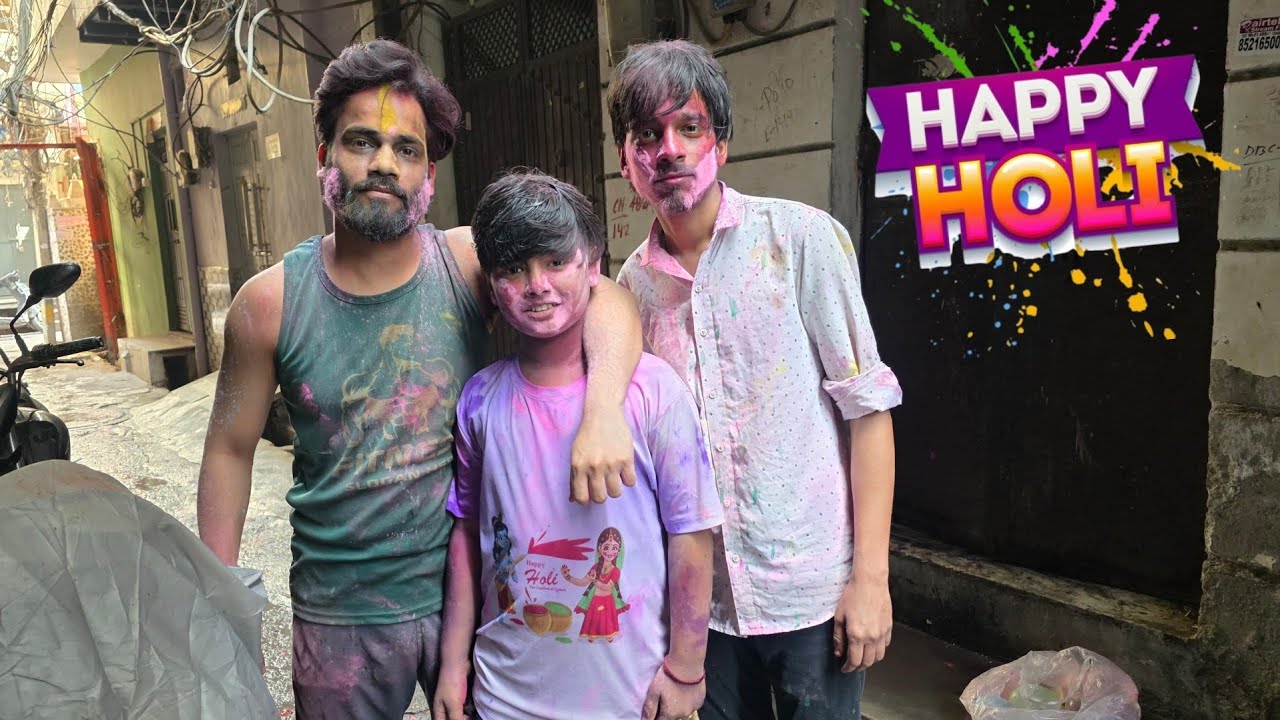 Holi aur Birthday ek sath😃! #holi #holivlog #holispecial #vlog #vlogging #fun #yt #comedylovervlog 