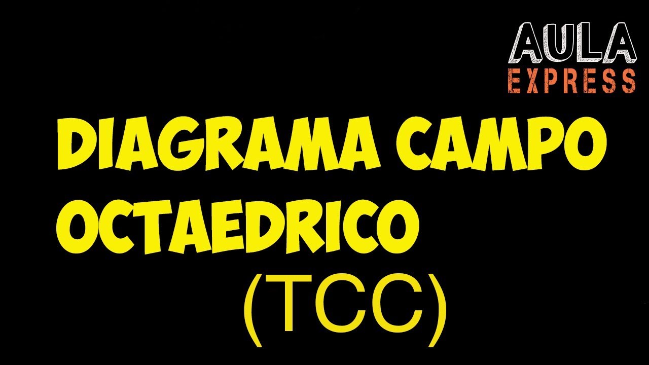 QUÍMICA TEORÍA CAMPO  CRISTALINO DIAGRAMA OCTAÉDRICO AULAEXPRESS UNIVERSIDAD