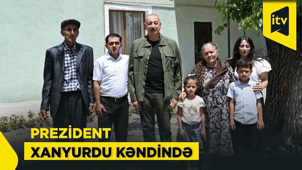 Prezident İlham Əliyev Xocalının Xanyurdu kəndində olub, sakinlərlə görüşüb