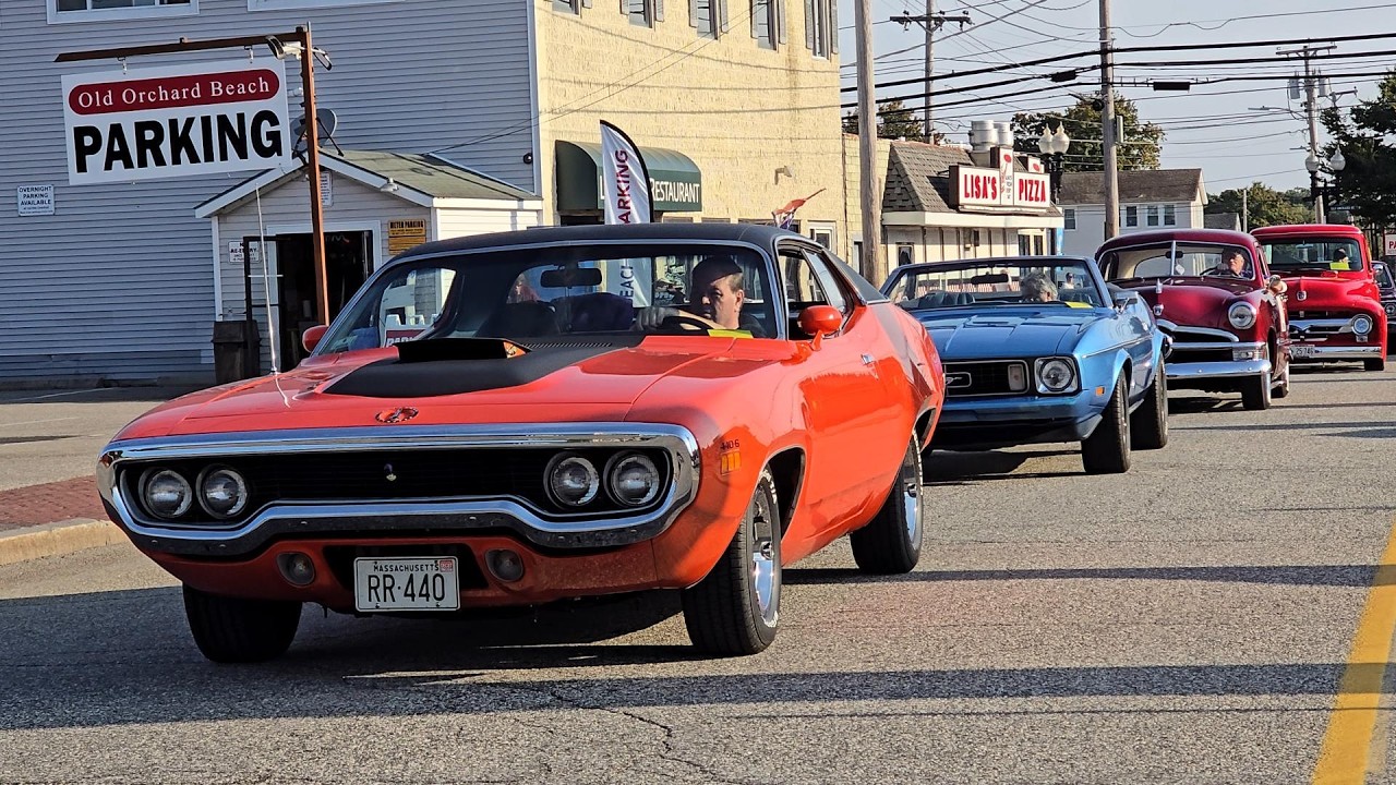 2024 Old Orchard Beach Maine classic car show highlights 100s classic cars hot rods old trucks