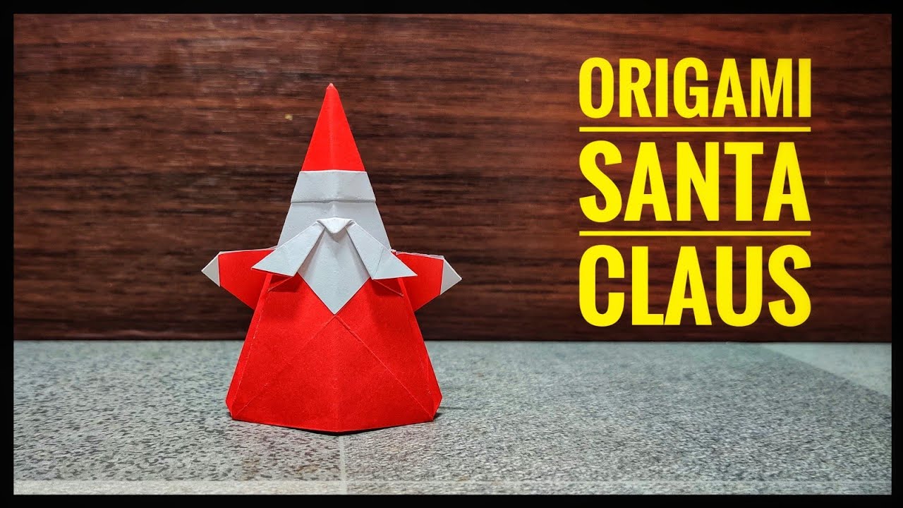 Origami Santa Claus | Christmas Decoration | Origami tutorial | Paper craft