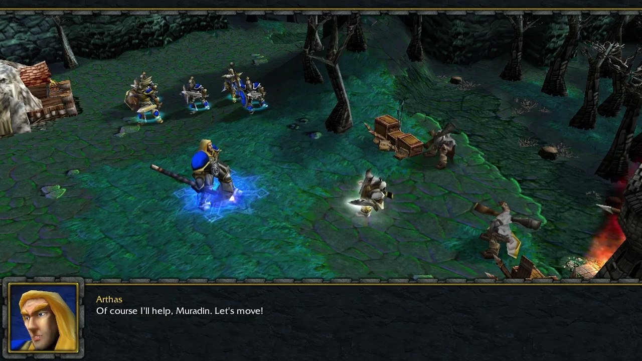Warcraft 3 Hard mode Human campaign chapter 7: Shores of Northrend no commentary