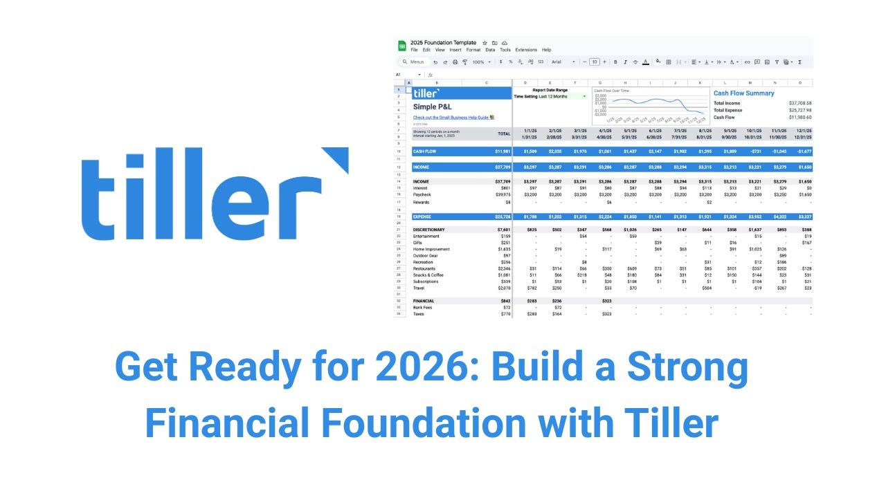 Get Ready for 2026: Build a strong financial foundation with Tiller