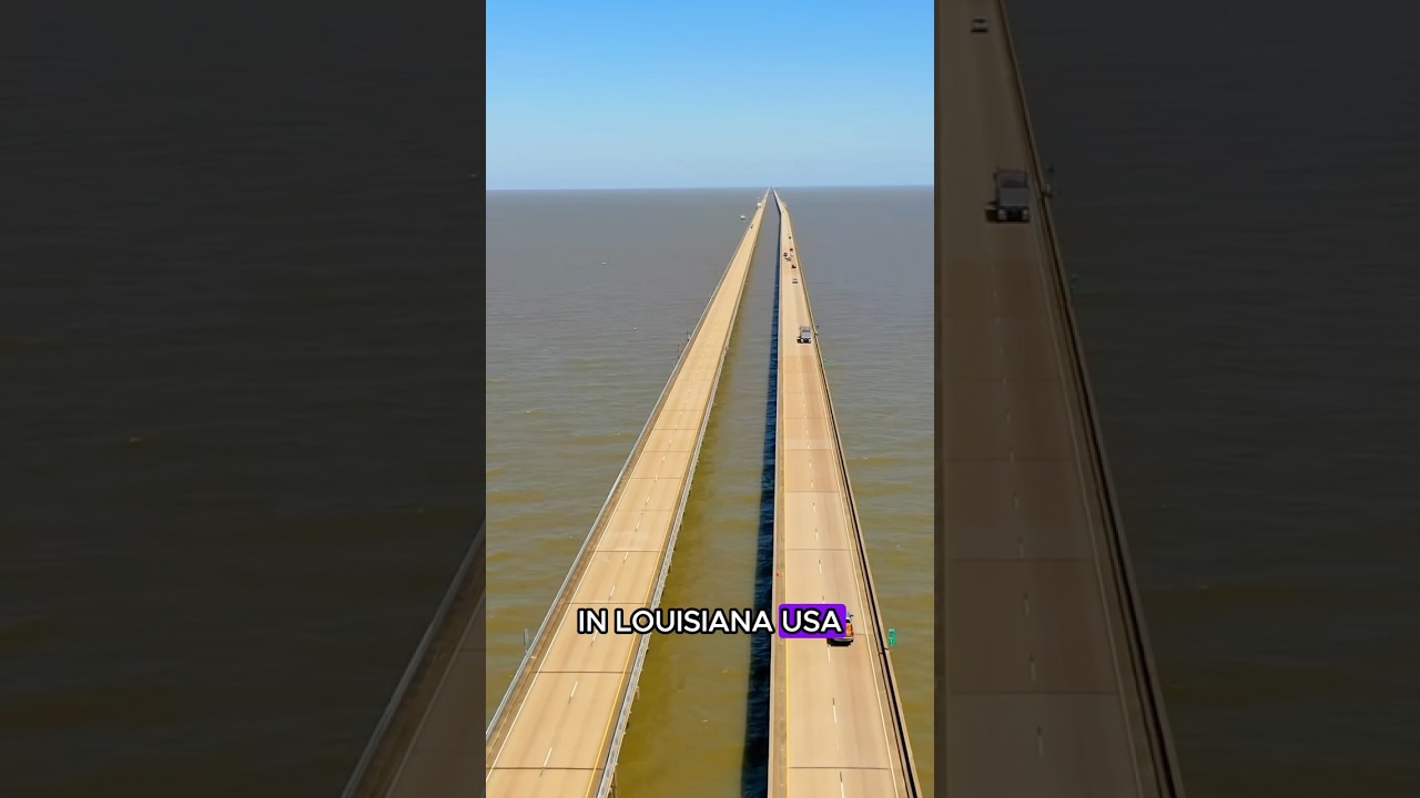 The longest bridge over water in the world - Lake Pontchartrain Causeway#Lake Pontchartrain Causeway