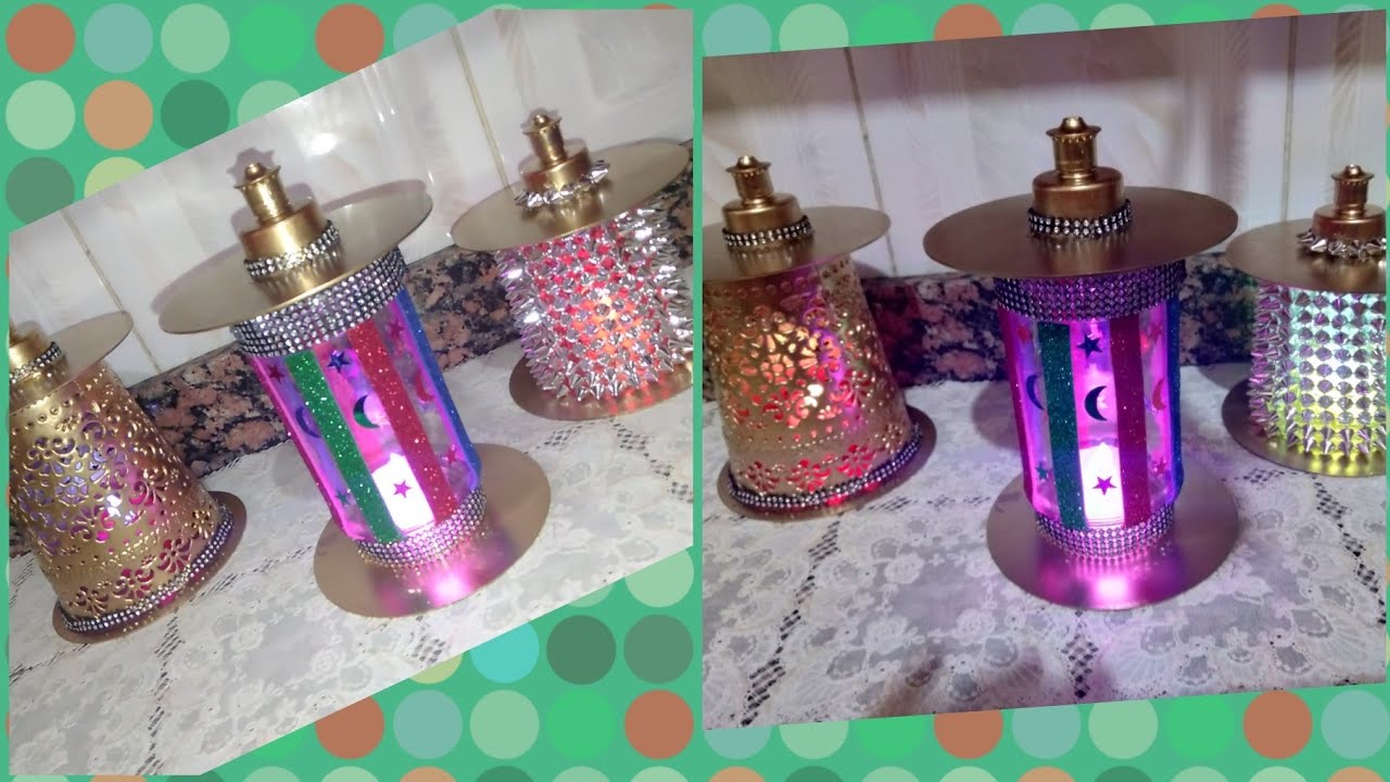 3 فوانيس باشكال مختلفه من حاجات كنا بنرميها( لأول مرة على اليوتيوب حصريا)
