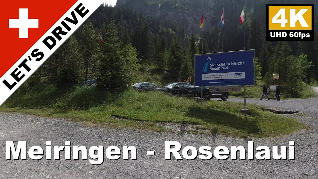 Let's Drive🚐 | Meiringen ⇨ Rosenlaui, Schweiz | 4K UHD 60fps