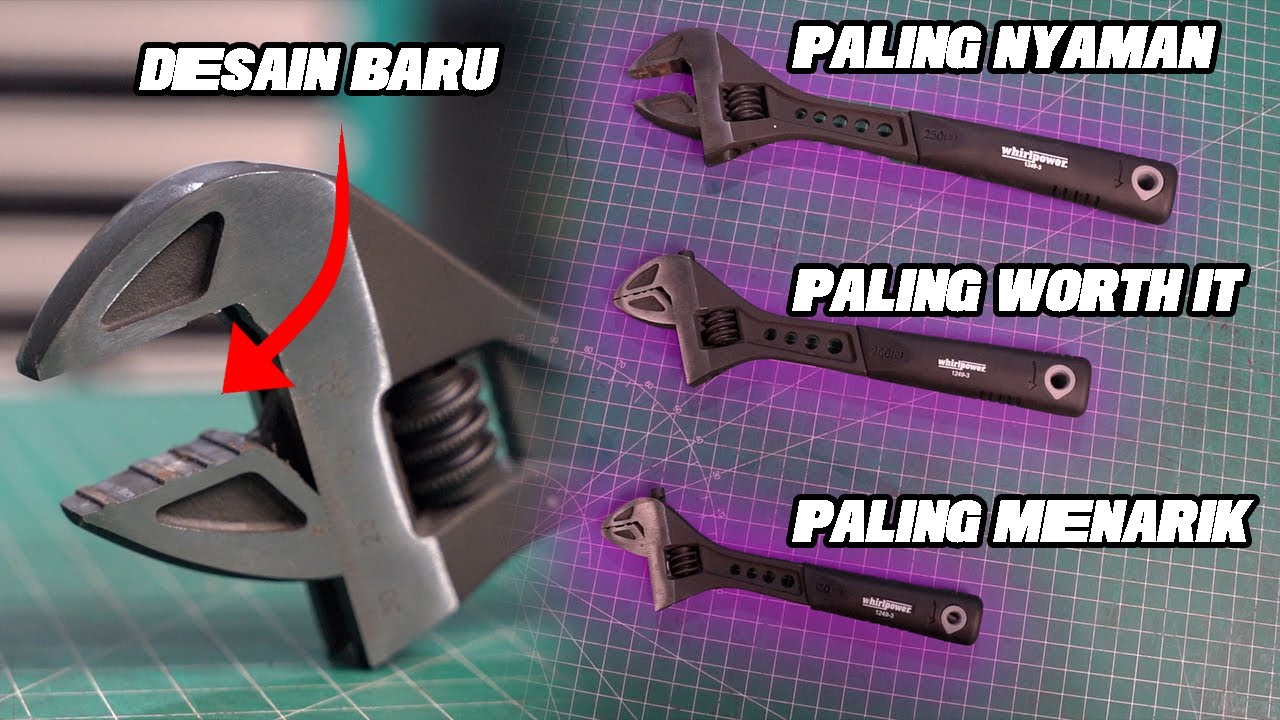 KUNCI INGGRIS MODEL TERBARU!! WHIRLPOWER ADJUSTABLE WRENCH