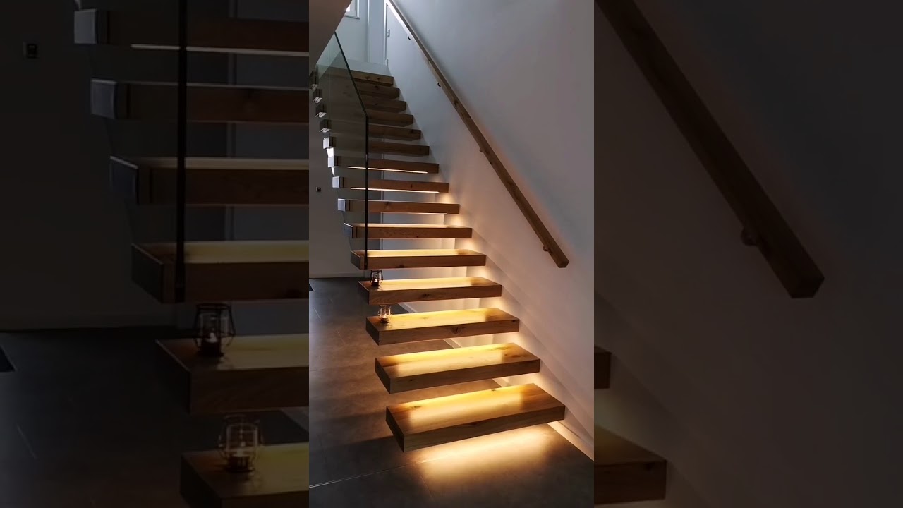 LED-Lauflicht Kragarmtreppe, LED-Beleuchtung