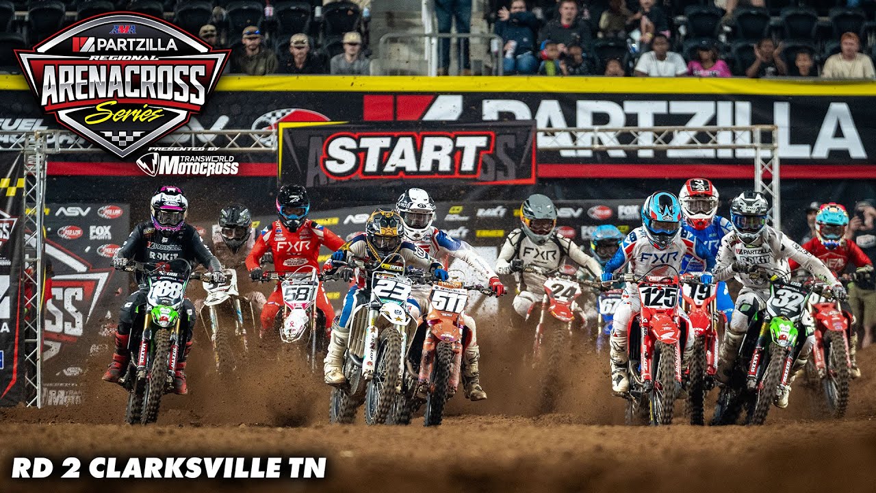 Основные моменты гонки Partzilla Arenacross TWMX 2-го раунда | Кларксвилл, Теннесси