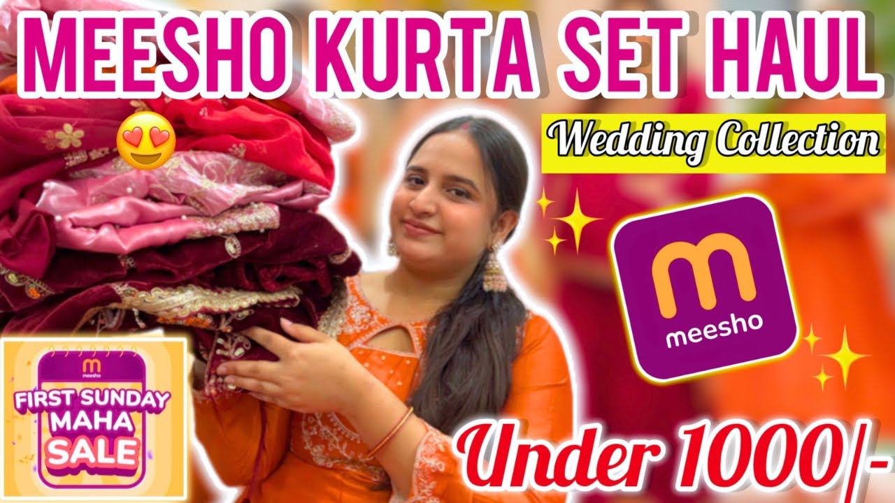 MEESHO Wedding Special Kurta Set Haul | Best Selling Kurta Set Haul | Latest Collection @Meesho 