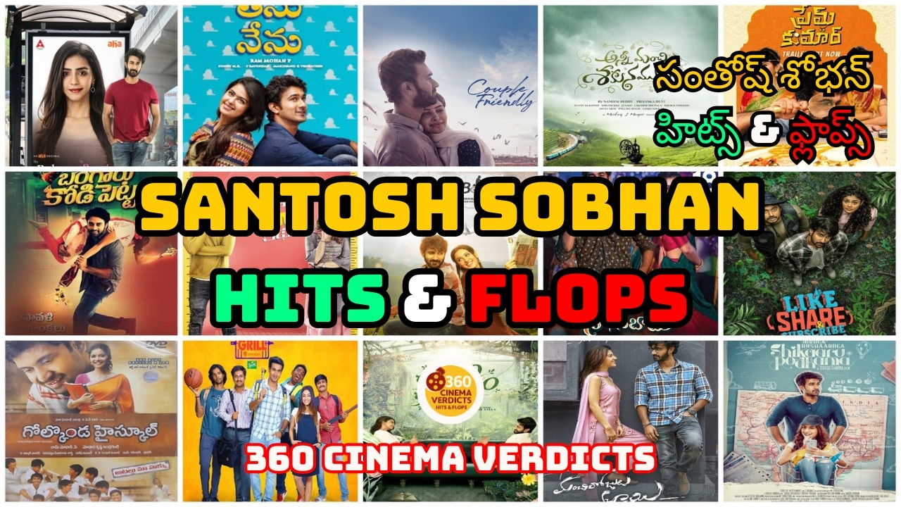 Actor Santosh Sobhan: Hits & Flops | Full Career Box Office Analysis! | 360 Cinema Verdicts