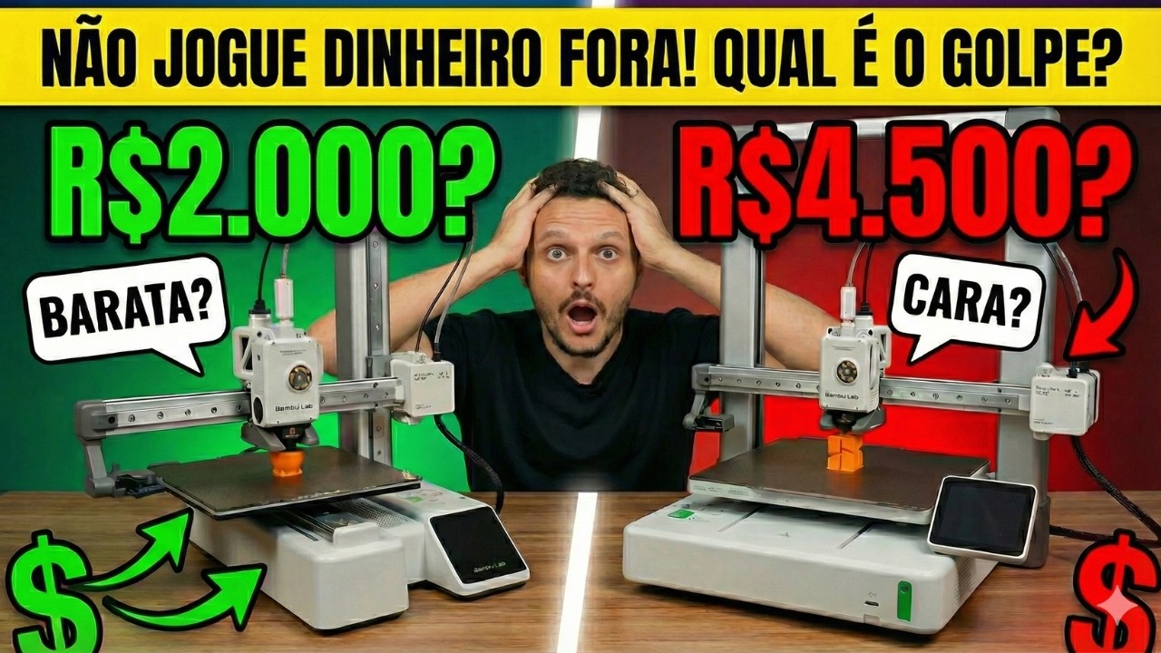 Bambu Lab A1 Mini Vs A1 Combo AMS Economizei ou Joguei Dinheiro Fora? Detalhes Que NINGUÉM Te Contou