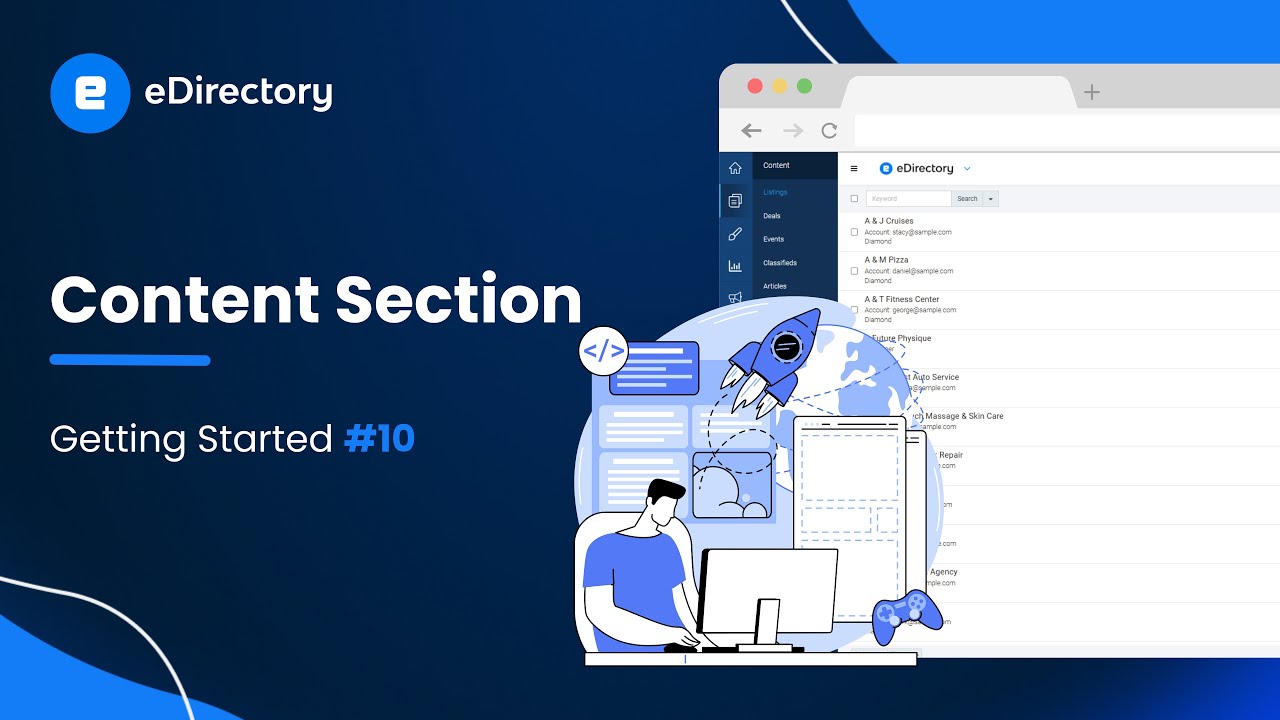 Getting Started #10 - Content Section | eDirectory
