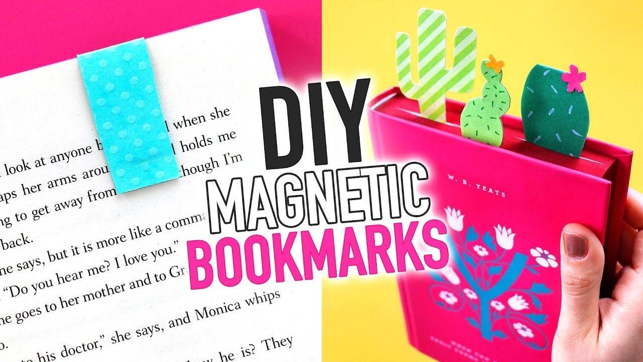 DIY Magnetic Bookmarks | Easy Paper Crafts