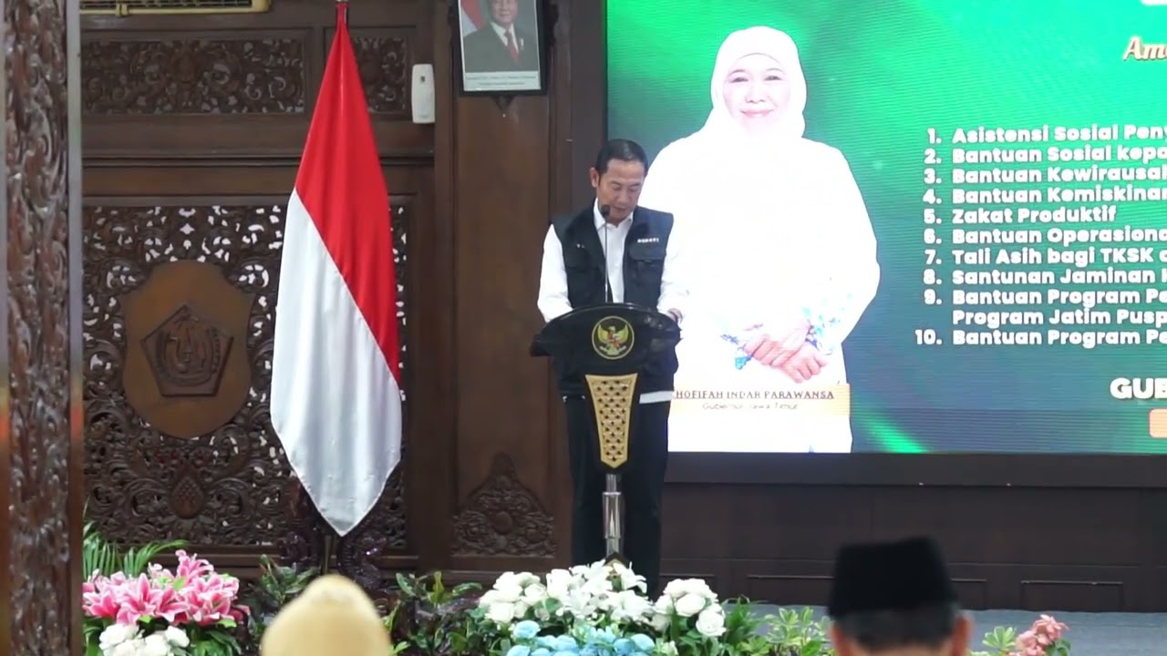 Sapa Bansos Bersama Gubernur Jawa Timur