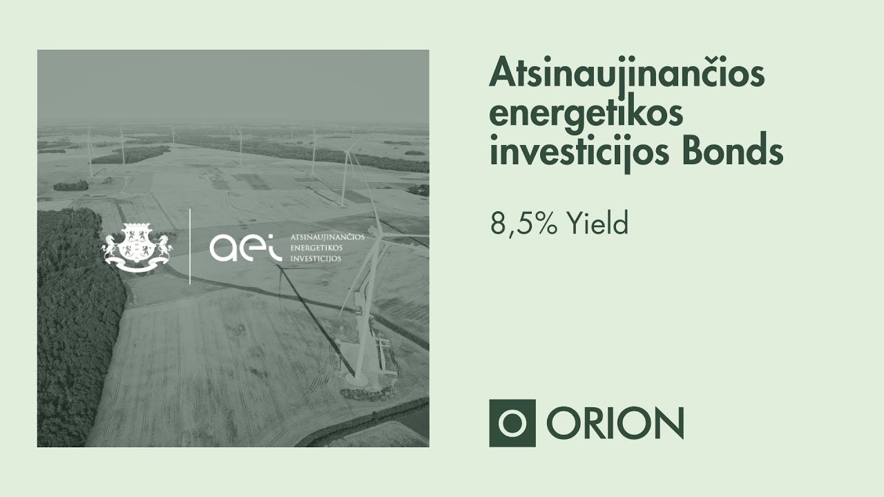 Atsinaujinančios energetikos investicijos: Bond Issue (8,5%) / Investor Webinar & Q&A