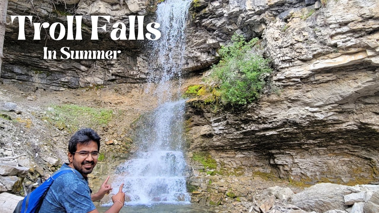 Hiking Troll Falls | 3 Amazing Waterfalls | Family Trip Near Calgary | Outdoor with Denny