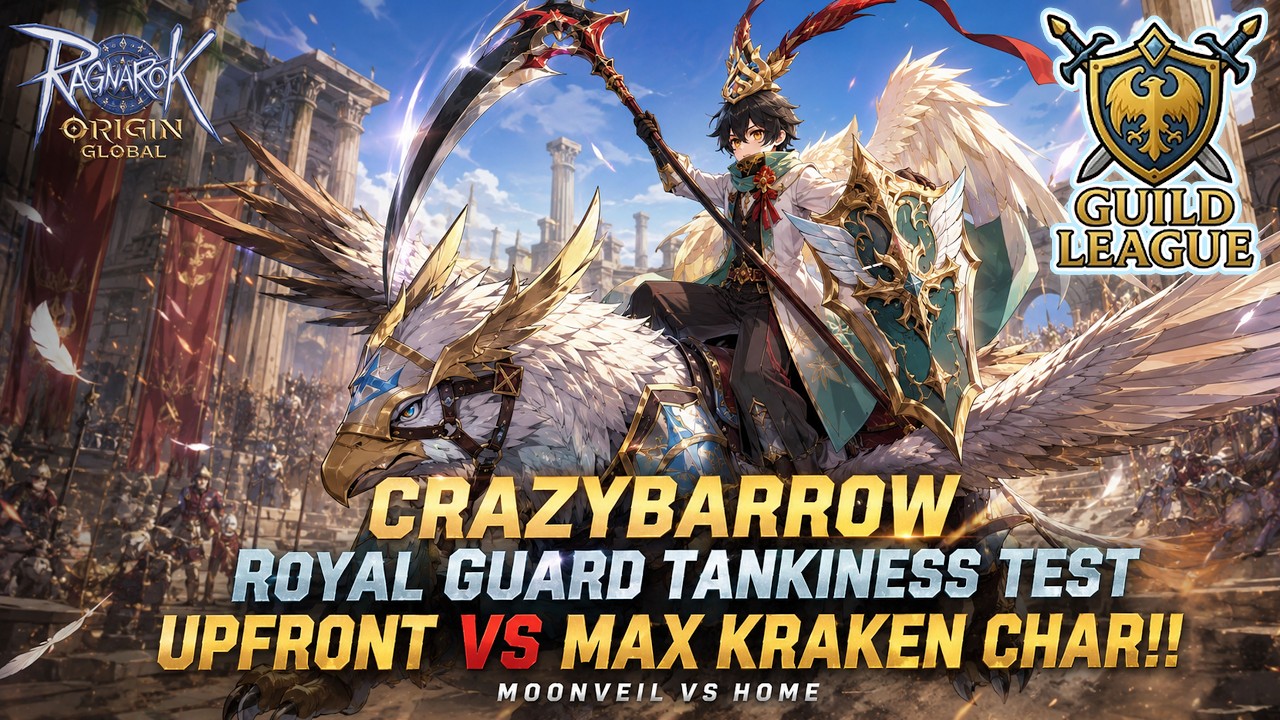 ROO GLOBAL - CRAZYBARROW TANK TEST VS MAXED OUT KRAKEN CHARS!! GUILD LEAGUE - MOONVEIL VS HOME