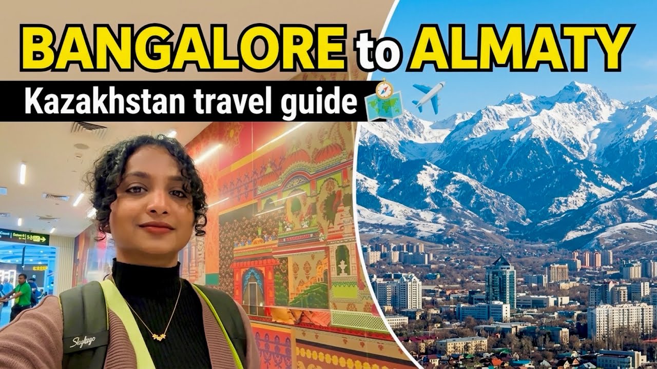 India to Kazakhstan Vlog | First Snow Experience