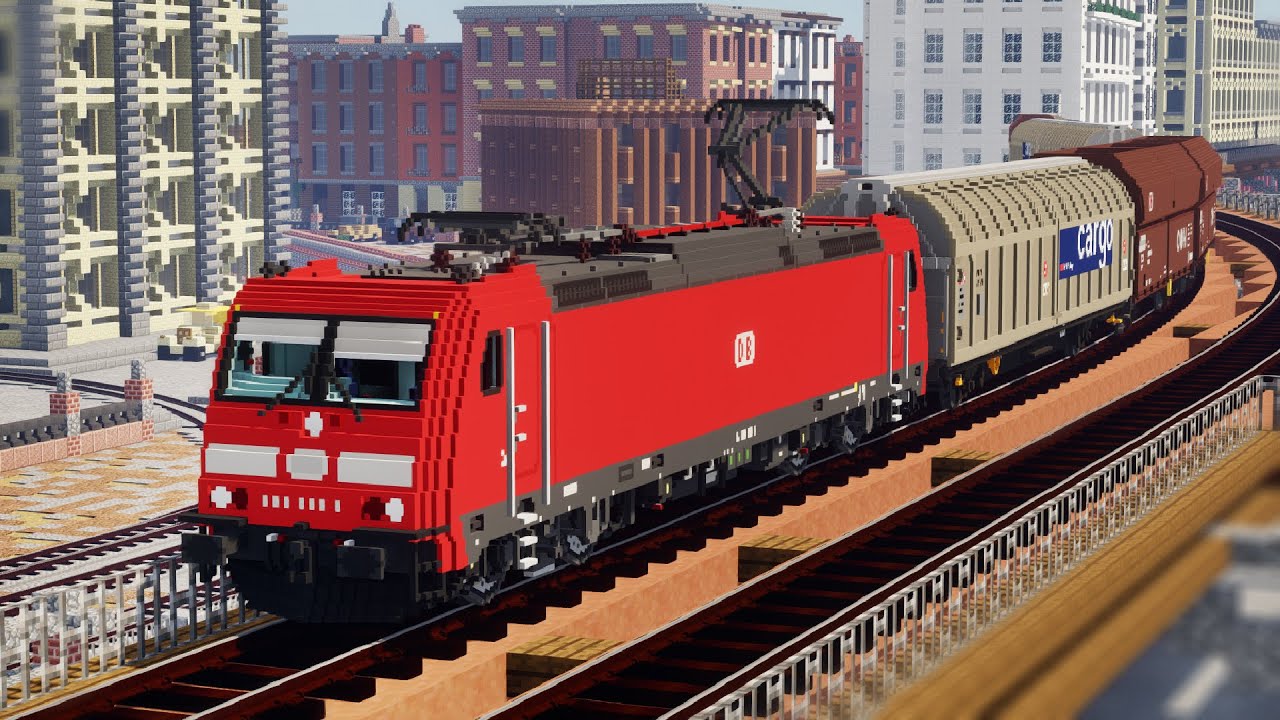 Minecraft Extra Voxel Trains — мод для захватывающей железной дороги