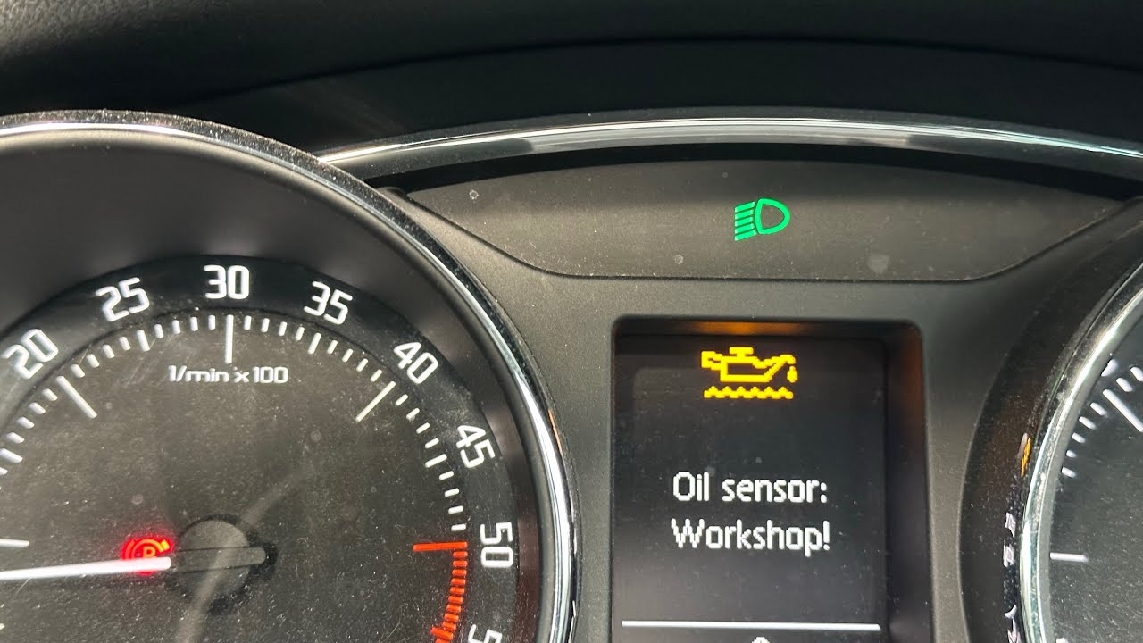 Skoda Superb (2014) - B104135 Датчик уровня масла и температуры - Сигнал слишком длинный и высокий