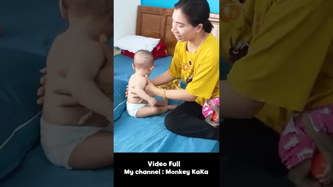Monkey Hair Red Smart helps Mom take care and get diapers for Baby 3 