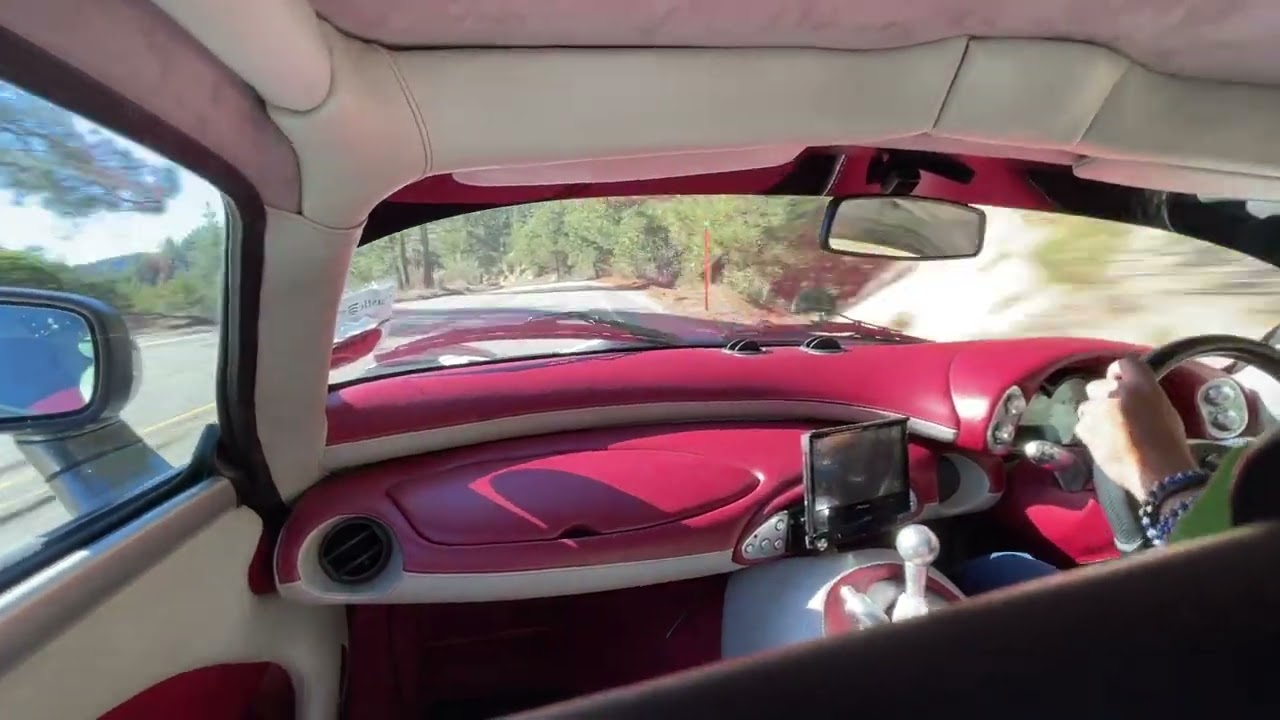 POV driving rare TVR Sagaris in the canyons!  Only 211 made!
