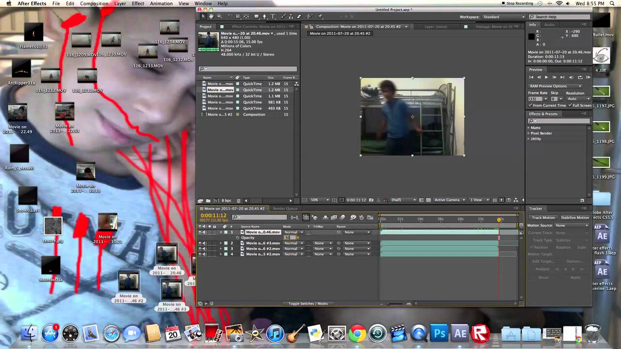 After effects Matrix bullet dodge (Agent)