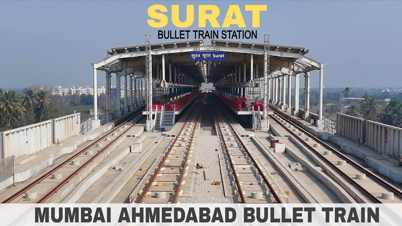 Surat Bullet Train Station March 2026 update || Mumbai Ahmedabad Bullet Train Progress 