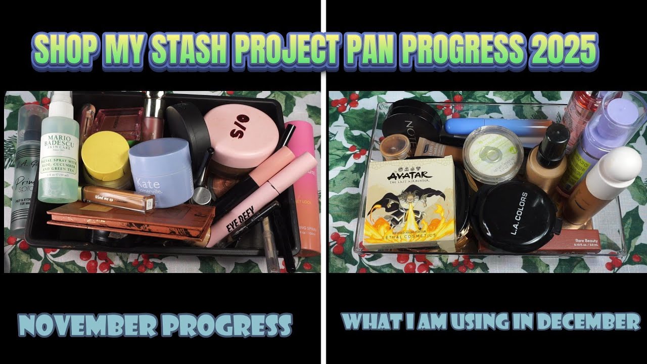 SHOP MY STASH PROJECT PAN PROGRESS 2025 NOV - DEC | CNUTBUTRBEAUTY #shopmystash2025 #projectpan2025