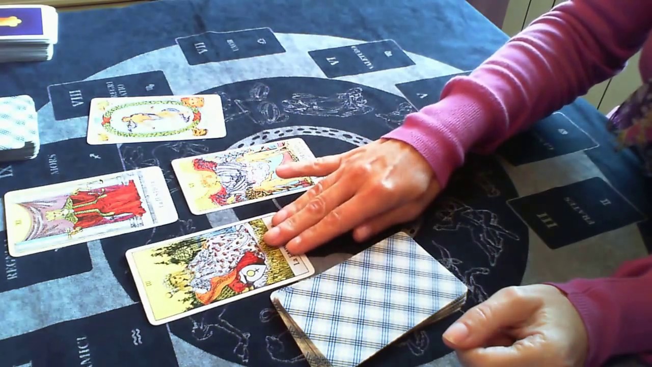 El Desvan Del Tarot --Ejemplo de la Tirada de la Cruz Simple.