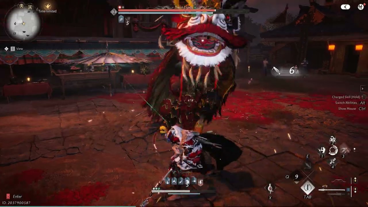 Where Winds Meet - TWIN LION WORLD BOSS  KILL  Spear HQ / Healing Umbrella