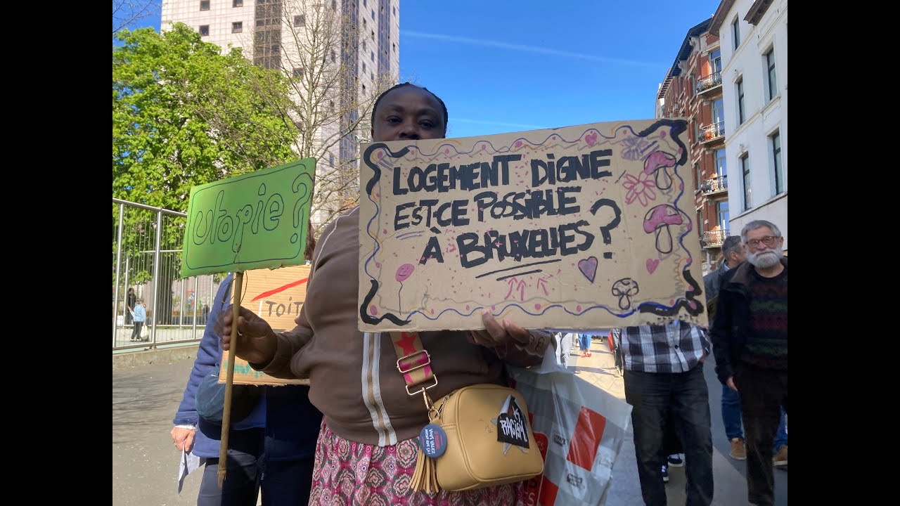 Des centaines de personnes mobilisées à Bruxelles pour un logement 