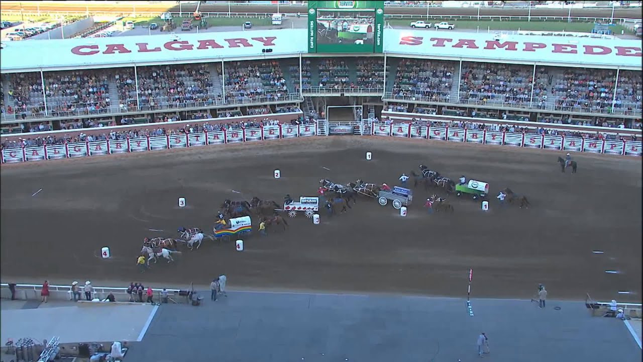 Day 4 action from the Calgary Stampede GMC Rangeland Derby, Top 3 heats of the night-- July7, 2014