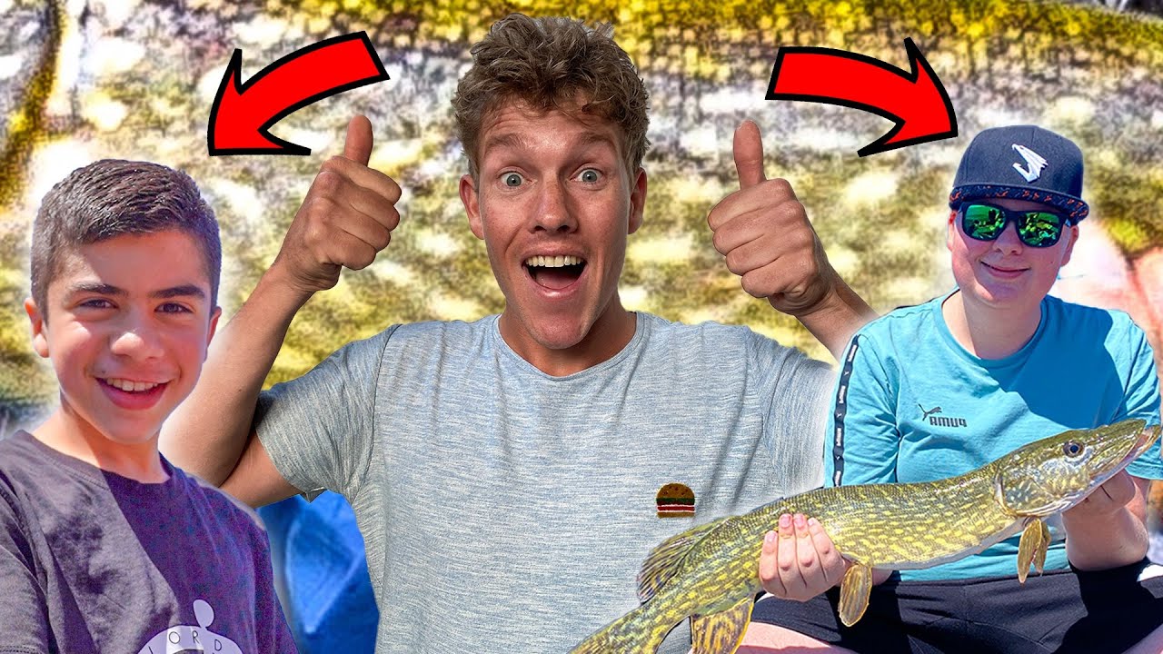 SNOEKEN VANGEN MET TWEE JONGE FANS!