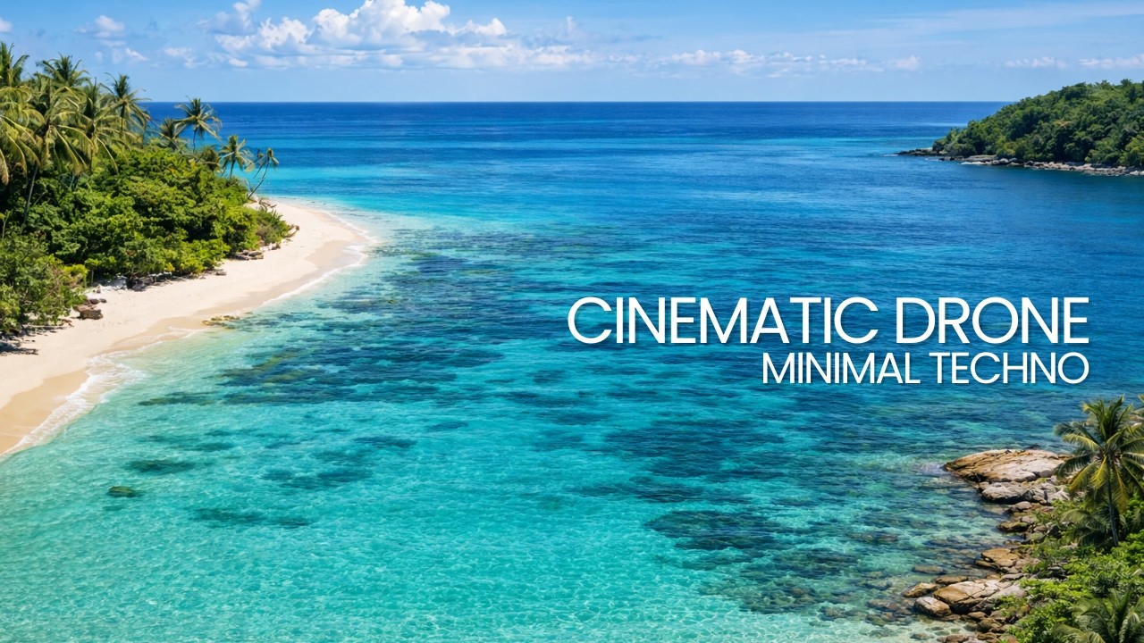 Cinematic Drone Aerial Shots 4K — Minimal Techno Ambient (59 Minutes)
