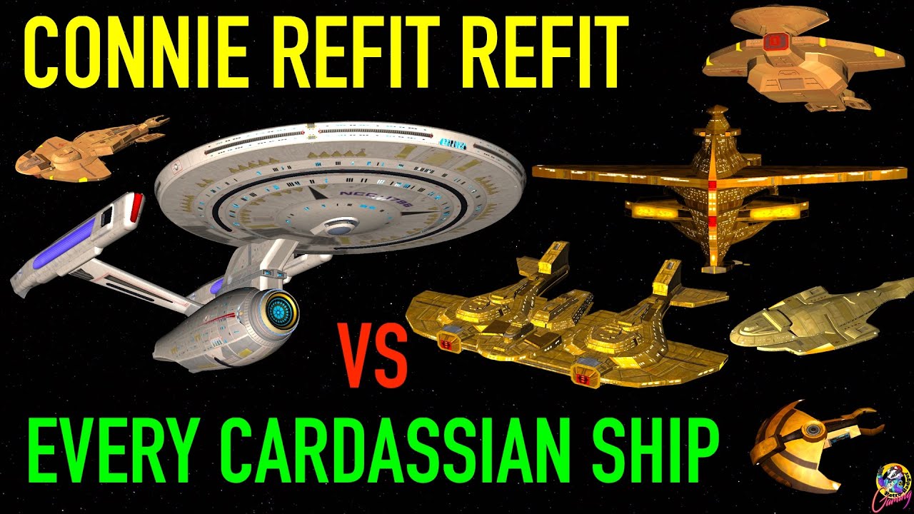 25th Century Constitution Class VS ALL Major Cardassian Ships - Star Trek Starship Battles