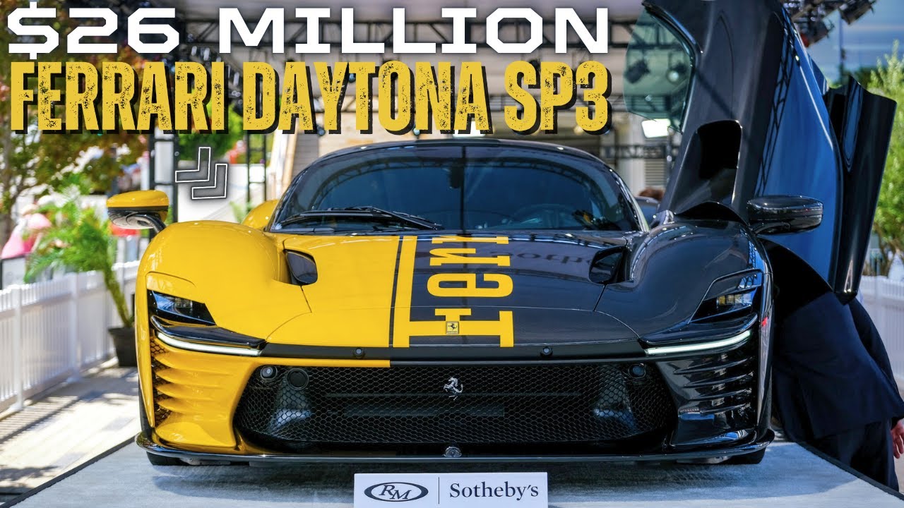 This Ferrari Daytona SP3 Just Set An Auction Record Selling For $26,000,000