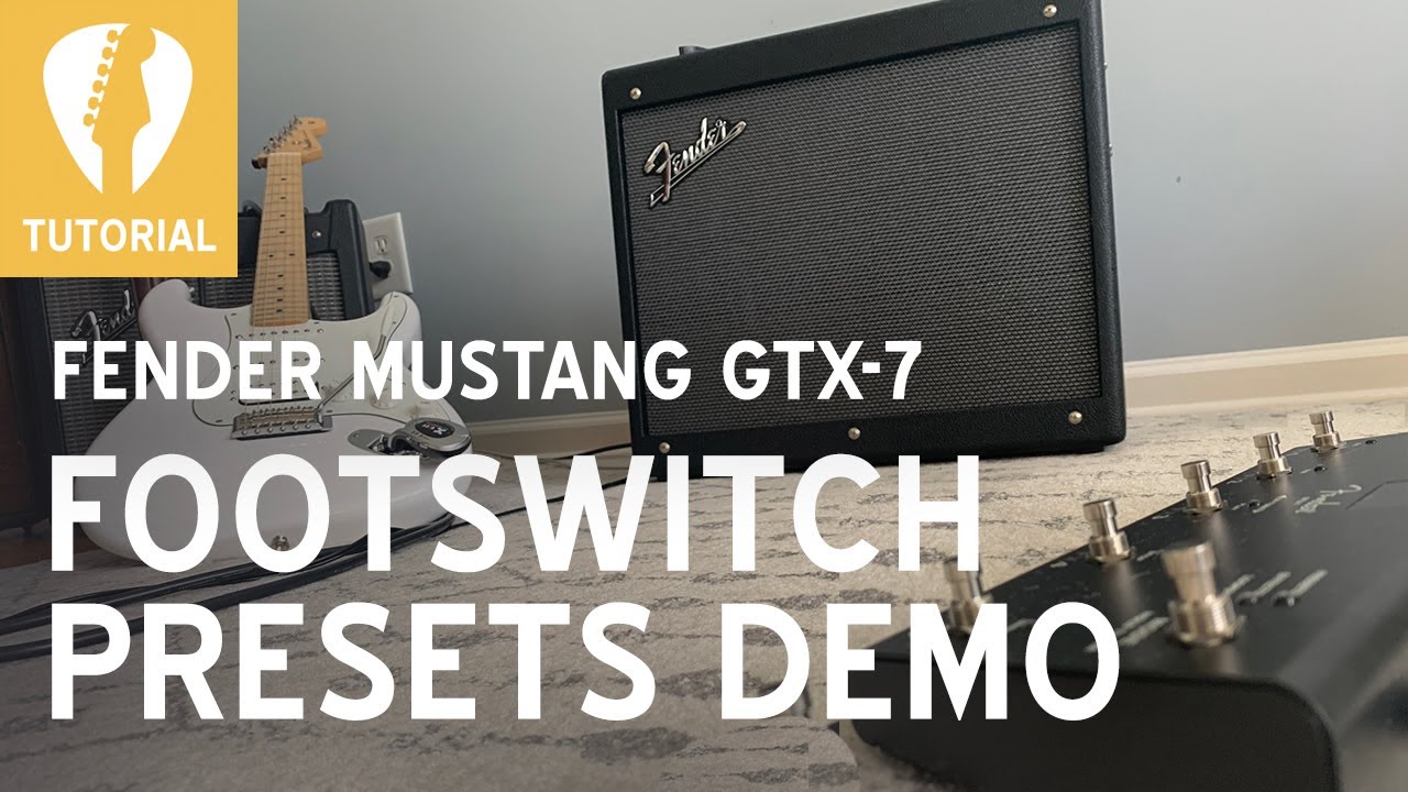 ДЕМОНСТРАЦИЯ ПРЕСЕТОВ ДЛЯ педального переключателя Fender Mustang GTX GT — Как работать с пресета...